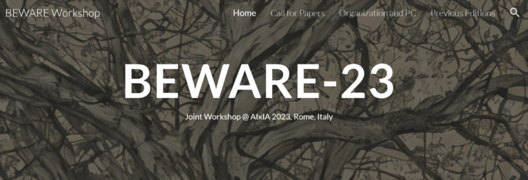 BEWARE2023 Workshop a AIxIA