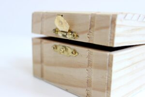 antique box chest close up