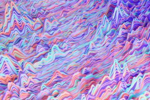 Una immagine digitale con una serie di curve colorate che rappresentano la generazione automatica di dati