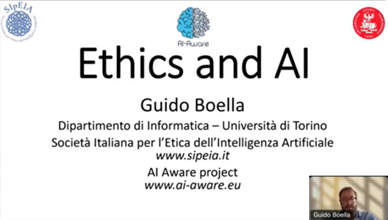 Registrazione della prima lezione del corso di dottorato online Ethics and AI 04-10-2023