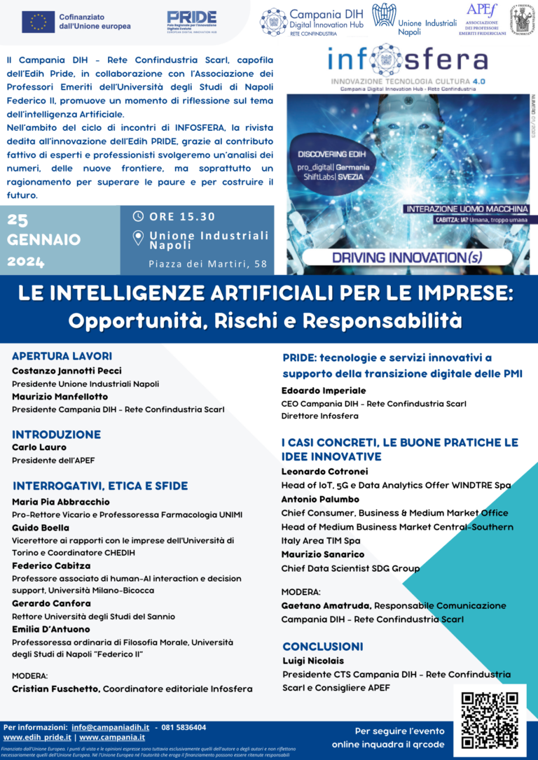 Le Intelligenze Artificiali per le imprese | Evento 25/01