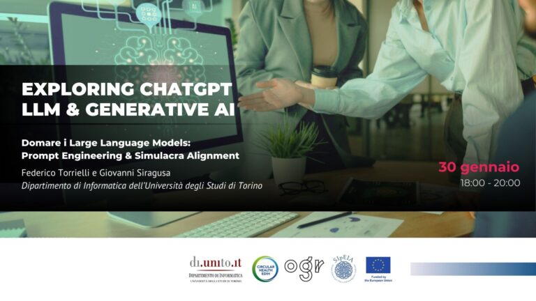 Registrazione e slides della seconda lezione EXPLORING CHATGPT, LLM & GENERATIVE AI – Modulo 2: 30 gennaio h18:00: "Domare i Large Language Model"