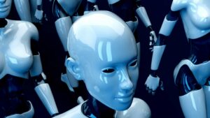 Immagine rappresentante un robot umanoide visto dall'alto.